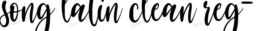song latin clean reg字体转换 song latin clean reg字体转换